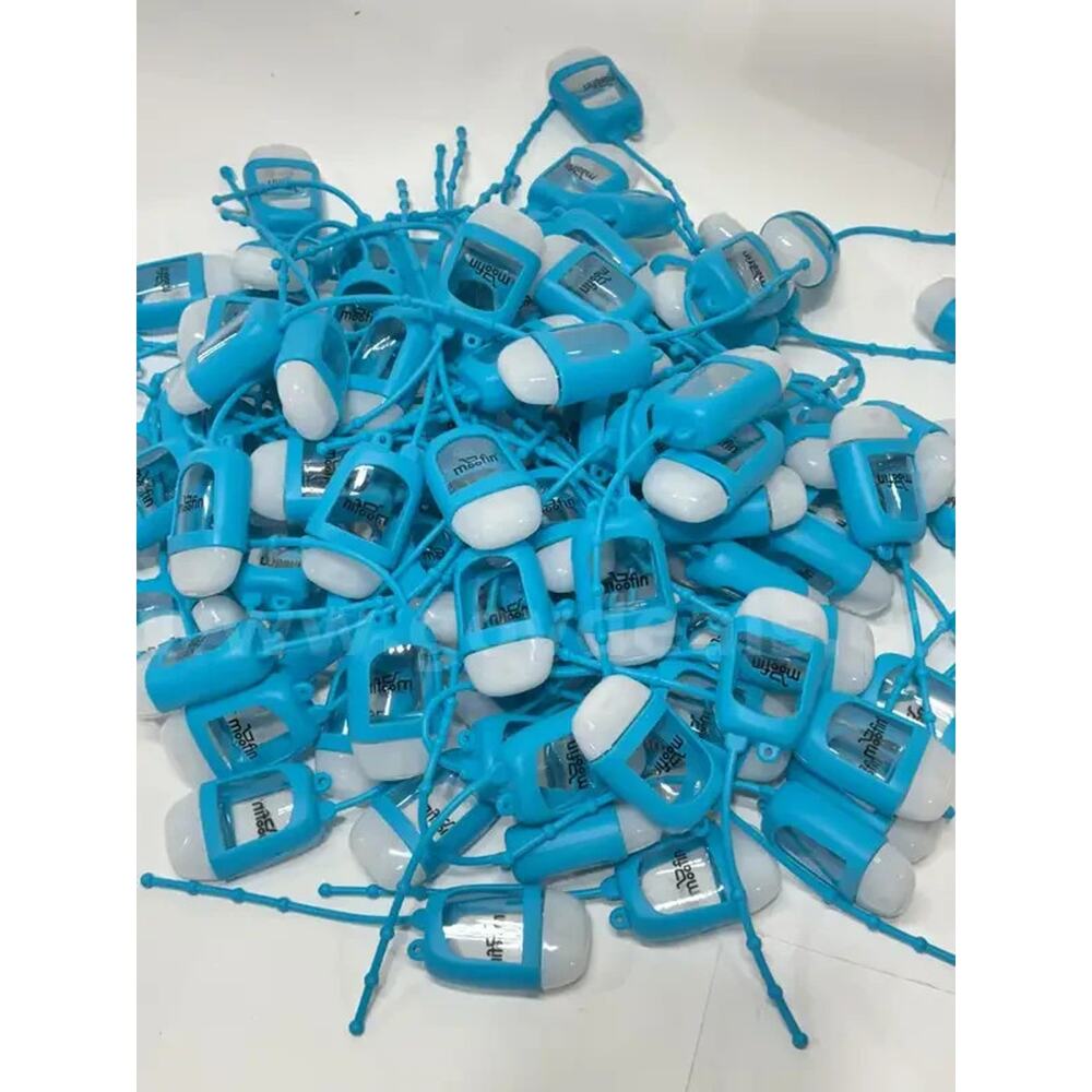 Lot Of 10 Travel Size Empty Hand Sanitizer Bottles Reusable Refillable Holders